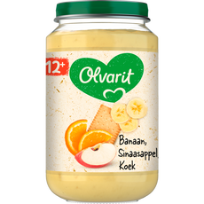 Olvarit Banaan Sinaasappel Koek Fruithapje 12+ maanden 200 GR