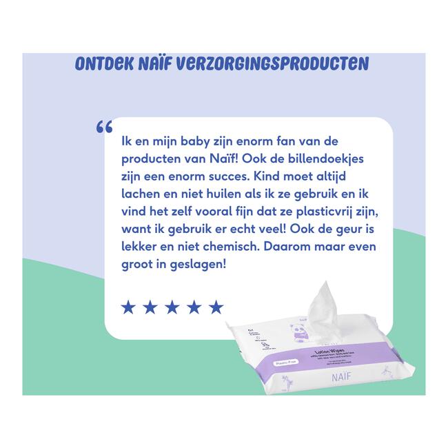 Naïf Plasticvrije Lotion Billendoekjes 24x54 stuks