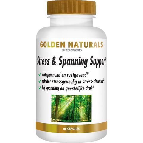 Golden Natirals Stress & Ontspanning Support Capsules 60 stuks