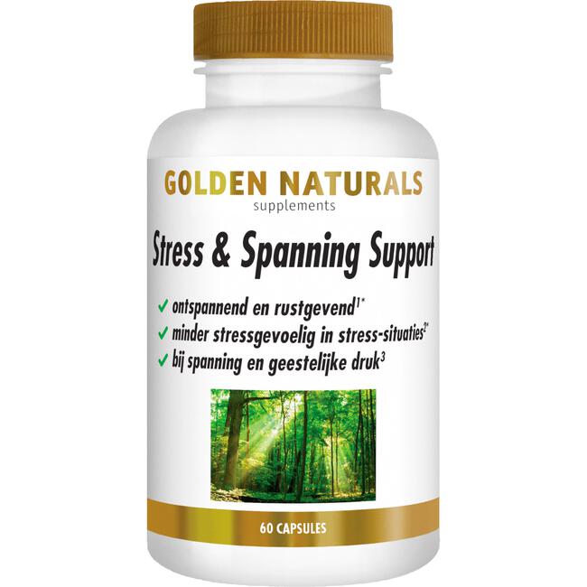Golden Natirals Stress & Ontspanning Support Capsules 60 stuks
