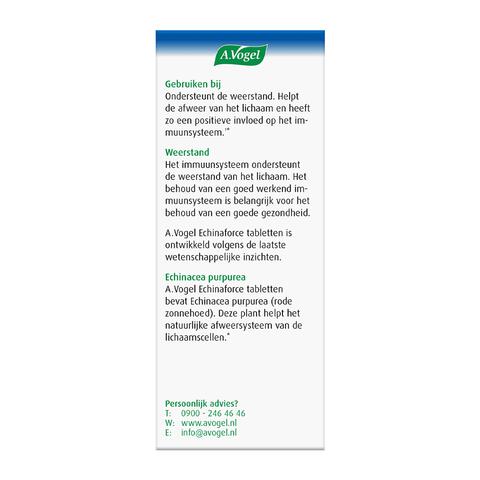 A.Vogel Echinaforce Weerstand1* Tabletten 80 stuks