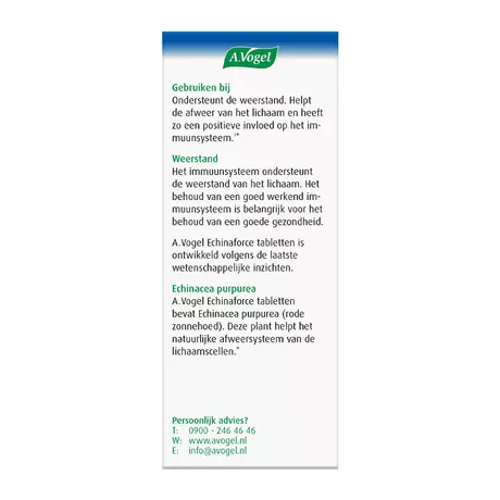 A.Vogel Echinaforce Weerstand1* Tabletten 80 stuks
