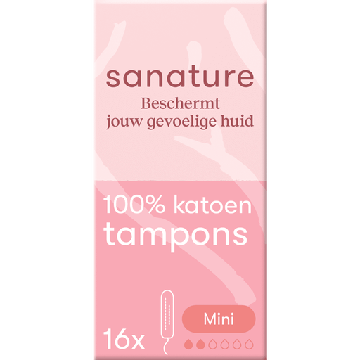 Sanature 100% Katoenen Tampons Mini 16 stuks
