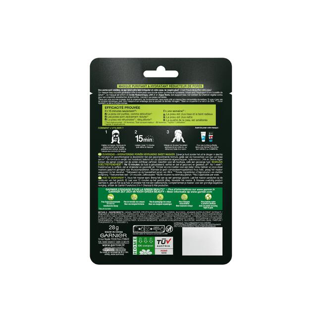Garnier SkinActive Pure Charcoal Sheet Masker