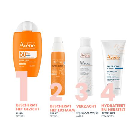 Avène Ultra Fluid Invisible Zonnebrand Gezicht SPF50 50 ML