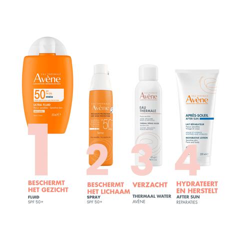 Avène Ultra Fluid Invisible Zonnebrand Gezicht SPF50 50 ML