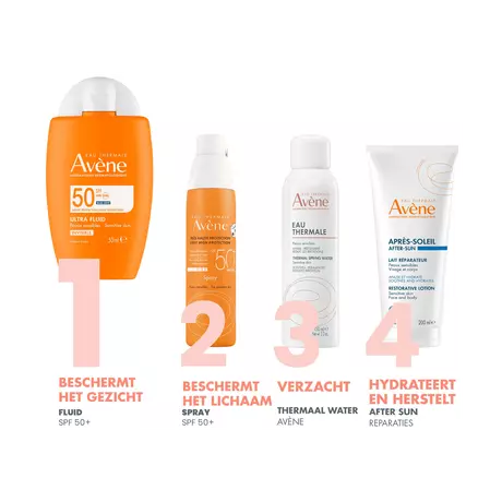 Avène Ultra Fluid Invisible Zonnebrand Gezicht SPF50 50 ML