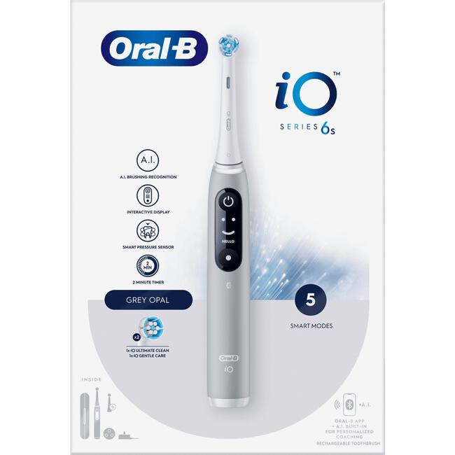 Oral-B iO 6S Grijs Elektrische Tandenborstel By Braun