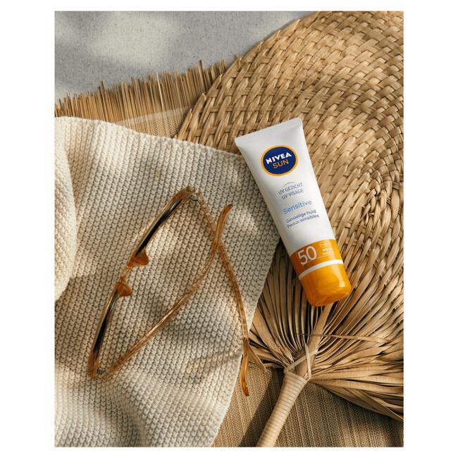 NIVEA SUN Gezicht Zonnebrandcrème Sensitive SPF 50 50 ML