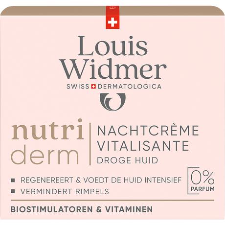 Louis Widmer Nutriderm Nachtcrème Vitalisante Zonder Parfum 50 ML