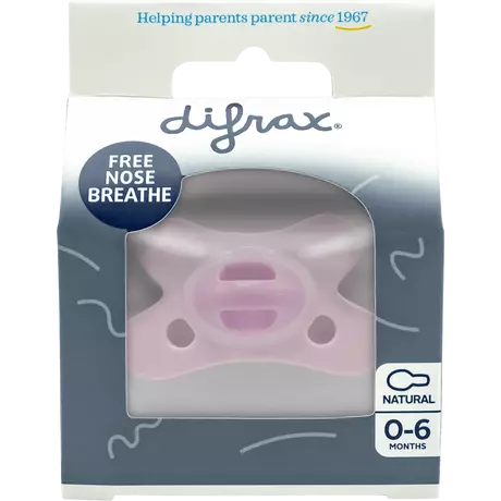 Difrax Fopspeen Natural 0-6M Se Rose Quartz