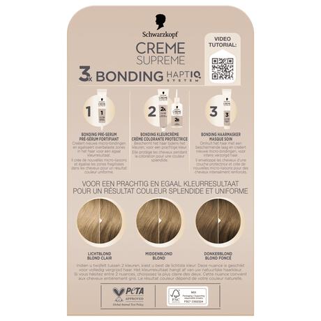 Schwarzkopf Creme Supreme Haarkleuring 8-0 Natuurlijk Blond