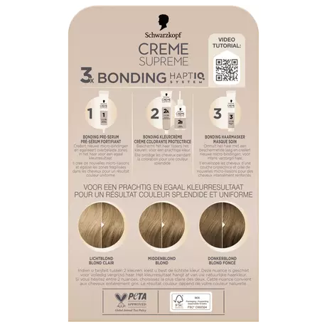 Schwarzkopf Creme Supreme Haarkleuring 8-0 Natuurlijk Blond