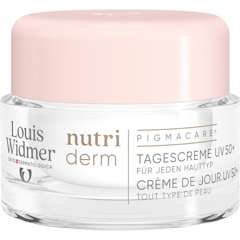 Louis Widmer nutriderm Pigmacare Dagcrème UV 50+ Zonder Parfum 50 ML