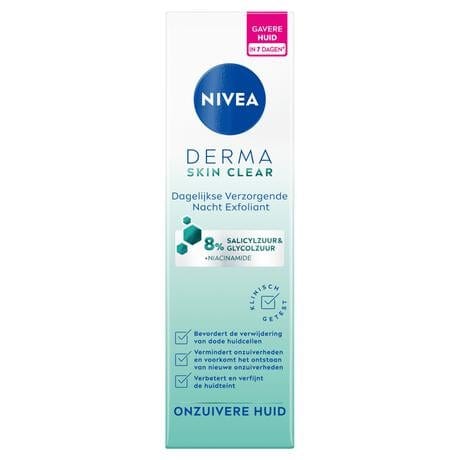 NIVEA Derma Skin Clear Night Exfoliant Onzuivere Huid 40 ML
