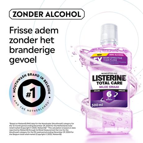 Listerine Total Care Milde Smaak Mondwater 500 ML