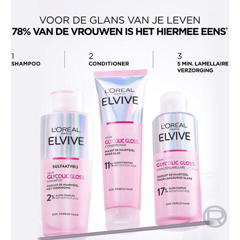 L'Oréal Paris Elvive Glycolic Hair Gloss 5 Minuten Lamellaire Verzorging 200 ML