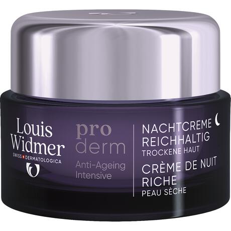 Louis Widmer Proderm Nachtcrème Rijke Textuur Zonder Parfum 50 ML