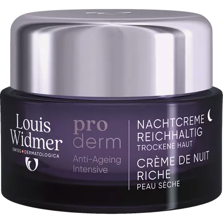 Louis Widmer Proderm Nachtcrème Rijke Textuur Zonder Parfum 50 ML