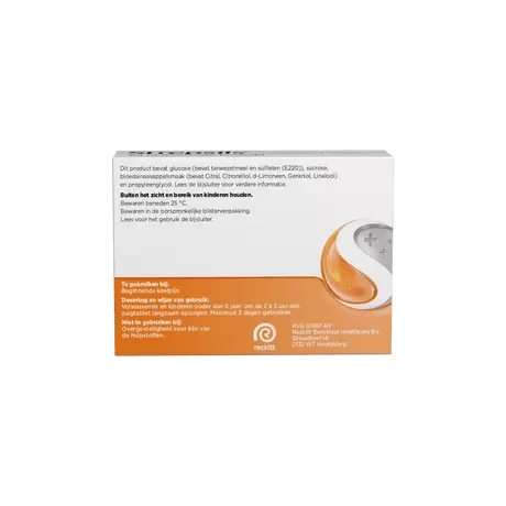Strepsils Sinaasappel & Vitamine C Zuigtabletten 36 Stuks