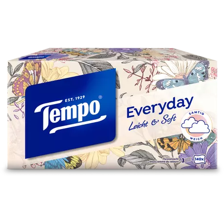 Tempo Everyday XXL Light box 3-Laags Tissues 140 stuks