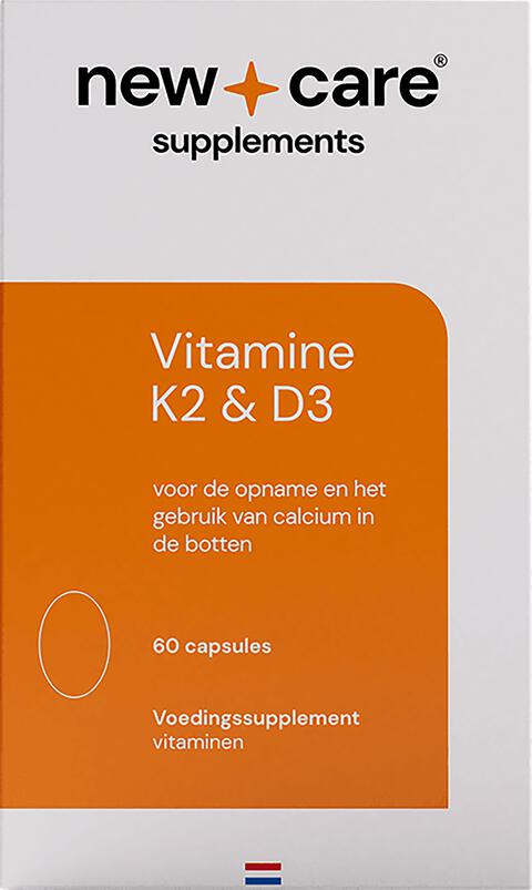 New Care Vitamine K2 & D3 Capsules 60 stuks