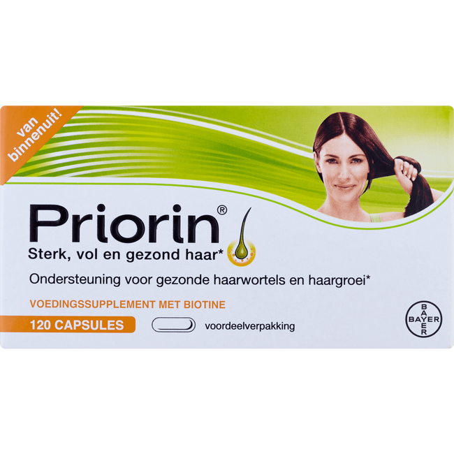 priorin voor sterk en vol haar van binnenuit 120 capsules