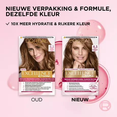 L'Oréal Paris Excellence Crème Verzorgende Kleuring 6.30 Donker Goudblond