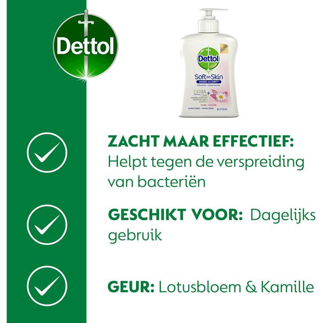 Dettol Antibacterieel Extra Care Lotus & Kamille Handzeep 250 ML
