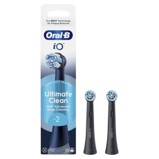 Oral-B iO Ultimate Clean Opzetborstels Zwart 2 Stuks