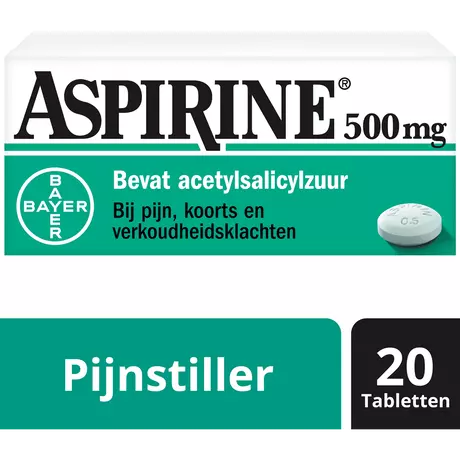 Aspirine 500 MG Helpt Bij Pijn Tabletten 20 stuks