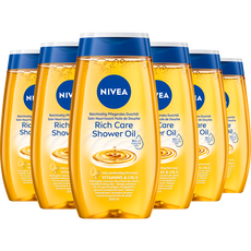 NIVEA Rich Care Shower Oil 200 ML Multipack 6 stuks