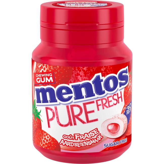 Mentos Gum Pure Fresh Aardbei