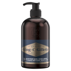 King C. Gillette 3-in-1 Baard En Gezichtsreiniger 350 ML