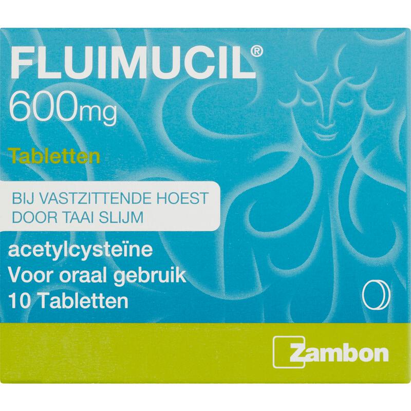 Fluimucil 600 MG Acetylcyste Tabletten 100 stuks
