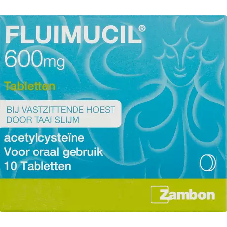 Fluimucil 600 MG Acetylcyste Tabletten 100 stuks