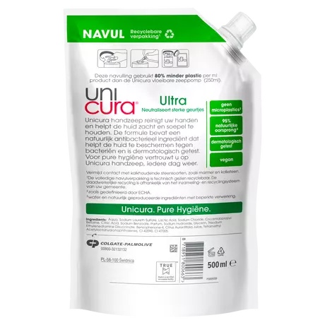 Unicura Ultra Navulverpakking Zeep 500 ML&nbsp;