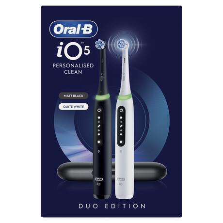 Oral-B iO 5s Zwart & Wit Duo Elektrische Tandenborstels