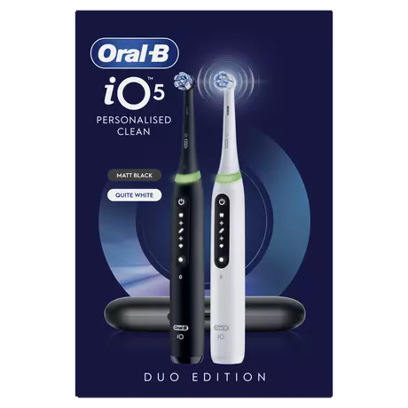 Oral-B iO 5s Zwart & Wit Duo Elektrische Tandenborstels