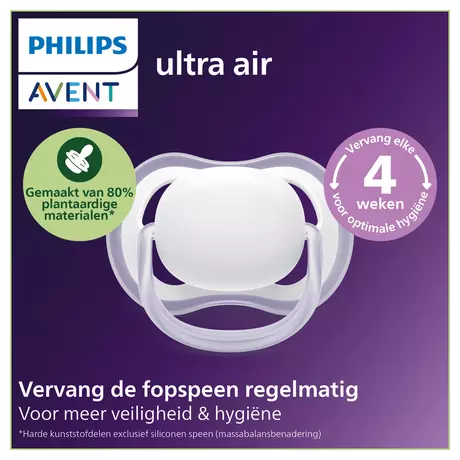 Philips Avent Fopspeen Ultra Air Day 0-6M SCF087/02 2 stuks