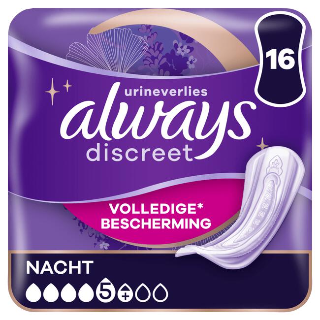 Always Discreet Incontinentieverband Nacht 16 stuks