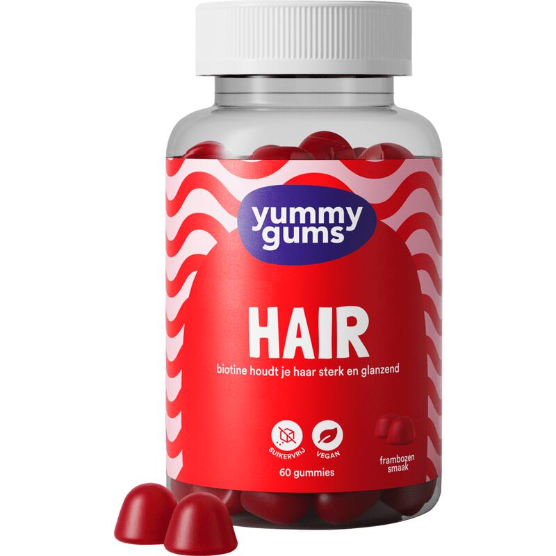Yummygums Hair Suikervrij 60 stuks