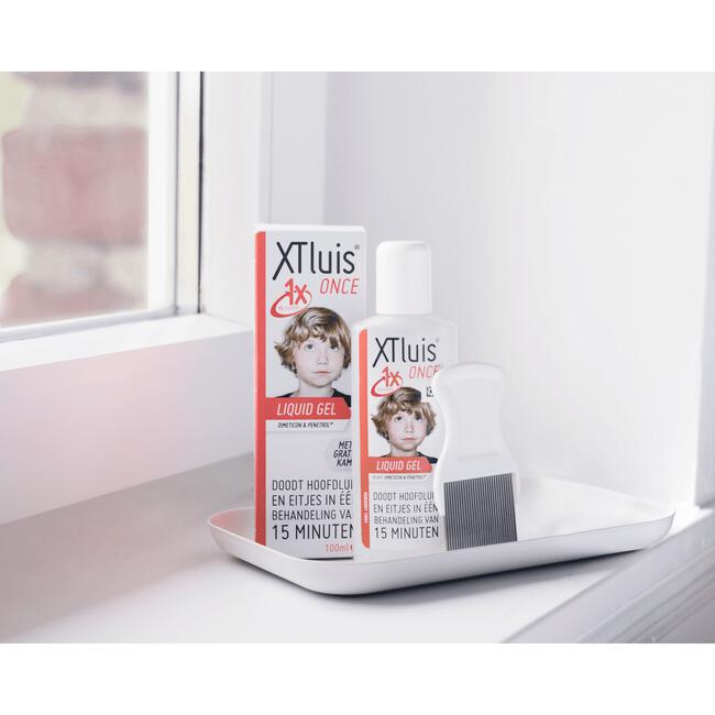 XTluis Once Liquid Gel 100 ML Dood Hoofdluis en Eitjes Inclusief Luizenkam