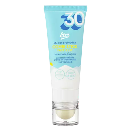 Etos Ski Zonbescherming Combi Stick 2-in-1 Face en Lip SPF30 20 ML