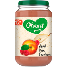 Olvarit Appel Peer Framboos Fruithapje 12+ maanden 200 GR