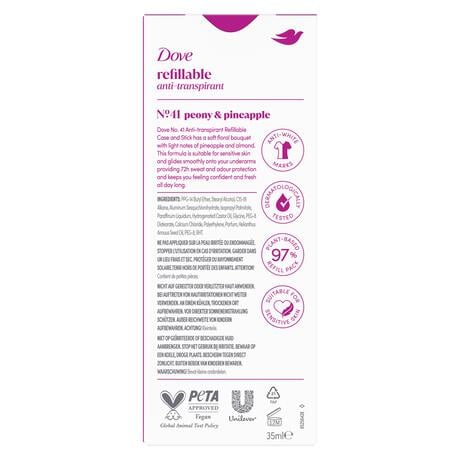 Dove Peony Antiperspirant Deodorant Refillable Starter Kit