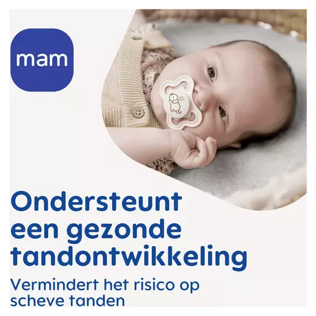 MAM Supreme Fopspenen 0-6 Maanden Roze 2 stuks