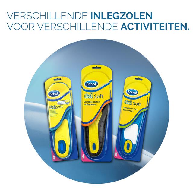 Scholl Inlegzolen Gel Activ Everyday Vrouw paar 1 EA | Etos