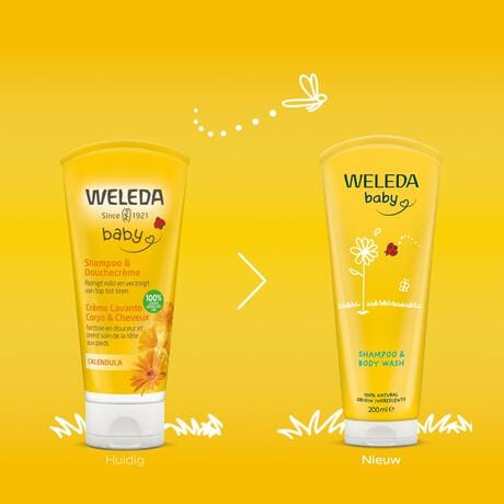 Weleda Calendula Babyshampoo & Douchecrème 200 ML