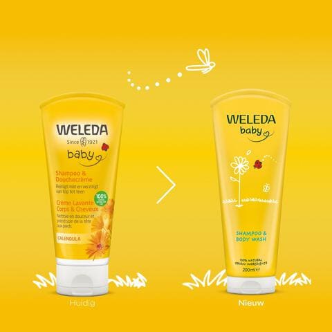 Weleda Calendula Babyshampoo & Douchecrème 200 ML